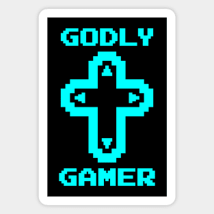 Godly Gamer (v3 - cyan) Magnet